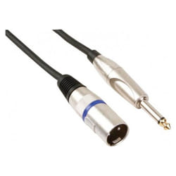 EXC 160618 câble audio 6 m XLR 6,35 mm Noir