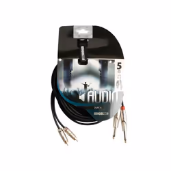 HQ Power PAC118 câble audio 5 m 2 x RCA 2 x 6,35 mm Noir