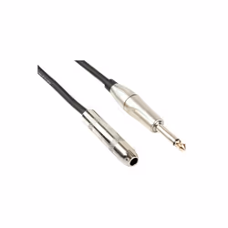 SPECIFICATIONS : longueur: 5m connecteurs: jack mâle mono 6.35mm vers jack femelle mono 6.35mm Ø extérieur: 6mm conducteur in ...