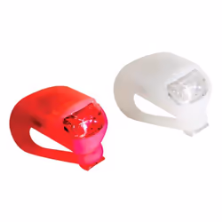 Perel EBL9, Feu arrière + feu avant (set), Rouge, Blanc, LED, Feu clignotant, Feu continu, Rouge, Blanc, Batterie