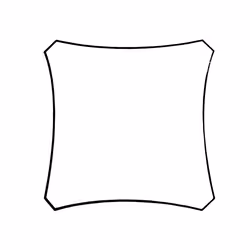 Perel GSS4360 Voile d'ombrage Crème