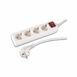 CARACTERISTIQUES : type de prise: terre allemande (type F) SPECIFICATIONS : nombre de prises: 4 x Schuko interrupteur: oui lo ...