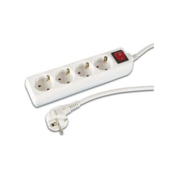 Perel - bloc multiprise. 4 prises avec interrupteur EB4S-G RI14670