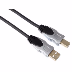 Velleman PAC601T018, 1,8 m, USB A, USB B, USB 2.0, 480 Mbit/s, Noir