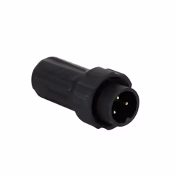 Velleman CUM3W, 3 Pin, Noir, Mâle, Droit, Nylon, Or
