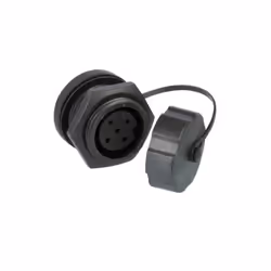 Velleman CUP5W, 5 Pin, Noir, Femelle, Droit, Nylon, Or