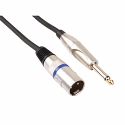 HQ Power PAC116-2, XLR (3-pin), Mâle, 6,35 mm, Femelle, 3 m, Noir