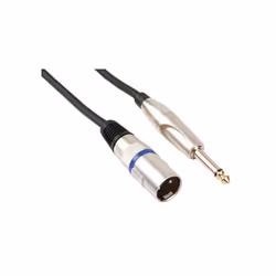 longueur : 1,5 m connecteurs : connecteur xlr mâle 3 pôles / connecteur audio mono mâle 6,35 mm Ø extérieur : 6 mm conducteur ...