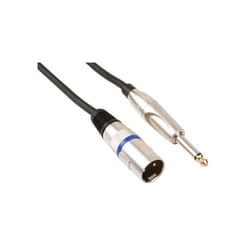 Câble xlr - connecteur audio xlr mâle / 6,35 mm mâle - mono - 1,5 m
