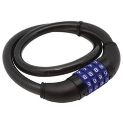 Perel SLKB04N Antivol pour bicyclettes Noir, Bleu 650 mm