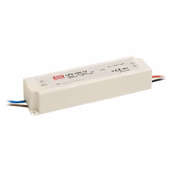 MEAN WELL LPV-100-12, Blanc, 90 - 264 V, 47 - 63 Hz, 190 mm, 37 mm, 52 mm