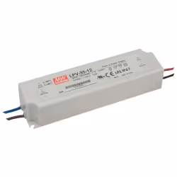 MEAN WELL LPV-35-12, Blanc, 100 - 264 V, 47 - 63 Hz, 148 mm, 30 mm, 40 mm