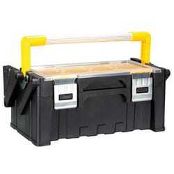 Perel OTBC2 boite à outils Aluminium Noir, Jaune