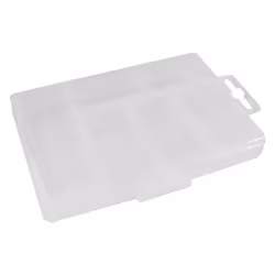 Perel OCBR2 Boîte de rangement Rectangulaire Plastique Transparent