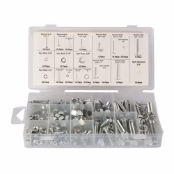 Perel HAS06, Boulon, Acier, Argent, 240 pièce(s)