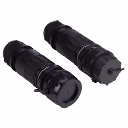 Velleman CUI04, 4 Pin, Noir, Mâle/Femelle, Droit, IP68, 2,5 mm²