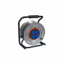 Perel Enrouleur de câble néoprène et système anti-torsion 40m 4 prises