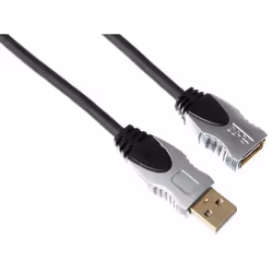 Velleman PAC603T025C, 2,5 m, USB A, USB A, USB 2.0, 480 Mbit/s, Noir