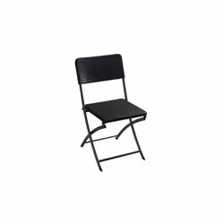imitation rotin la chaise en polyéthylène anti-taches n'écaille pas, résiste aux chocs et aux fissures le châssis en acier ré ...
