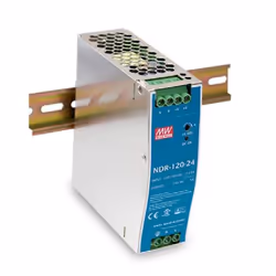MEAN WELL NDR-120-24, 120 W, 90 - 264 V, Métallique, 126 mm, 40 mm, 114 mm