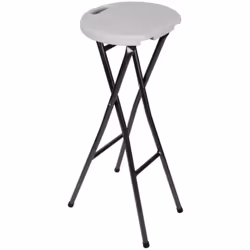 Description générale Ce tabouret de bar pliant est parfait pour un usage à l'intérieur et à l'extérieur. Avec son siège en po ...