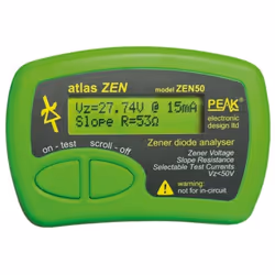 Peak Atlas Zen - Analyseur de diodes Zener (0 - 50 V) Atlas Zen - Analyseur de diodes Zener (0 - 50 V) sauf indication contra ...