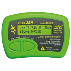 Velleman - Peak Atlas Zen - Analyseur de diodes Zener (0 - 50 v)