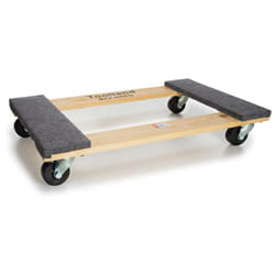 Plateau roulant, avec revêtement en feutre, 4 roues pivotantes, capacité de charge 400 kg - Toolland
