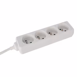 Perel EB4WN-5, 5 m, Intérieure, Type E, Type E, IP20, Polypropylène (PP)