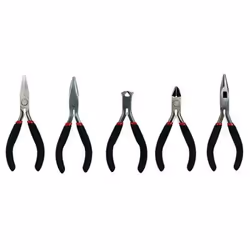 Toolland TOOL200, Ensemble de pinces, Noir, 12,5 cm