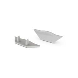 Capuchon En Abs Pour Profilé Led Alu-Corner - Sans Trou De Câble - Gris Velleman Ec-E1
