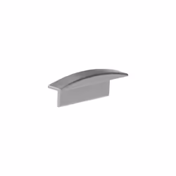 CAPUCHON EN ALUMINIUM POUR PROFILÉ POUR RUBAN LED RECESSED SLIMLINE 7 mm - SANS TROU DE CÂBLE - ARGENT