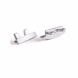 ALUMINIUM END CAP FOR RSLW8 LED PROFILE WITHOUT CABLE HOLE - SILVER