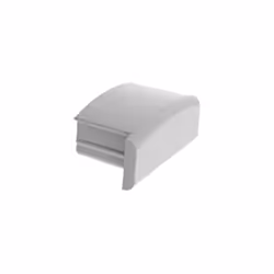 CAPUCHON EN ALUMINIUM POUR PROFILÉ POUR RUBAN LED SLIMLINE 7 mm - SANS TROU DE CÂBLE - ARGENT