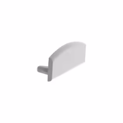 CAPUCHON EN ALUMINIUM POUR PROFILÉ POUR RUBAN LED SLIMLINE LARGEUR 8 mm - SANS PRÉ-PERÇAGE - ARGENT