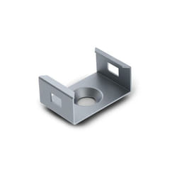 Toolland - support de montage pour profilé pour ruban led slimline 7 mm - acier à ressort - argent