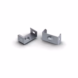 SUPPORT DE MONTAGE POUR PROFILÉ POUR RUBAN LED SLIMLINE LARGEUR 8 mm - ACIER À RESSORT - ARGENT