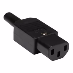 Velleman ACF1N, C13, Noir, 250 V, 10 A, 28 mm, 18 mm