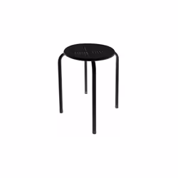 Description générale Le tabouret noir en acier est un meuble pratique et polyvalent, idéal pour un usage domestique, en campi ...