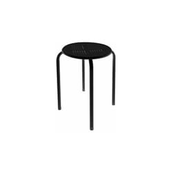 Perel - Tabouret en acier noir