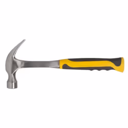 Toolland CLH600, Marteau arrache-clous, Acier, Fibre de verre, Noir, Acier inoxydable, Jaune, 140 mm, 330 mm