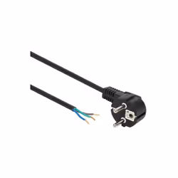 SPECIFICATIONS : longueur: 3 m couleur: noir câble: H05VV-F 3G0.75mm² tension: 250 VCA nombre de pôles: 2 broches avec terre  ...