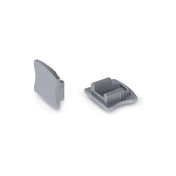Velleman - aluminium end cap for slimline 15 mm led profile without cable hole - silver EC-SL15-H3