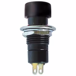 type: off-(on) • couleur capuchon: noir • valeurs: 3A - 125V • résistance diélectrique: 15000Vca • résistance de contact: max ...