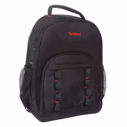 Toolland Sac à dos pour outils, polyester, 4 compartiments, porte-outils amovible, pieds en plastique, noir/rouge, 38 x 50 x  ...