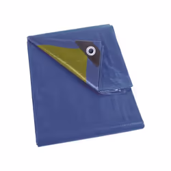 Perel 110-0404, Bleu, Kaki, Bâche, 4000 mm, 4000 mm