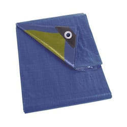 Perel - Bache - bleu/kaki - résistant - 12 x 15 m