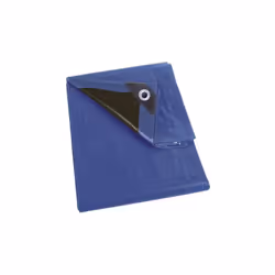 usage universel • imperméable • avec œillets • tissé: 14 x 14 • coins renforcés dimensions: 3 x 4 m • couleur: bleu/noir • we ...