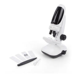 Velleman Microscope pour smartphone, 50 - 400x agrandissement, mise au point réglable, avec led réfléchissant, idéal pour recherche de plantes,