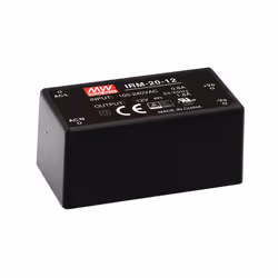 MEAN WELL IRM-20-24, 20 W, 85 - 264 V, 0,9 A, ITE EN/UL/IEC 60950, Noir, 27,2 mm